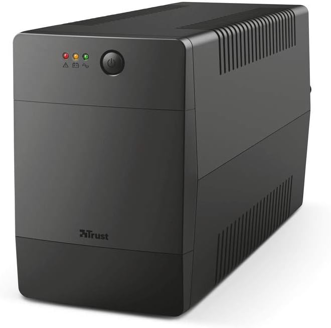 Trust Paxxon UPS Onduleur PC 1500VA, Fonction AVR 230V, 4 Prises Schuko