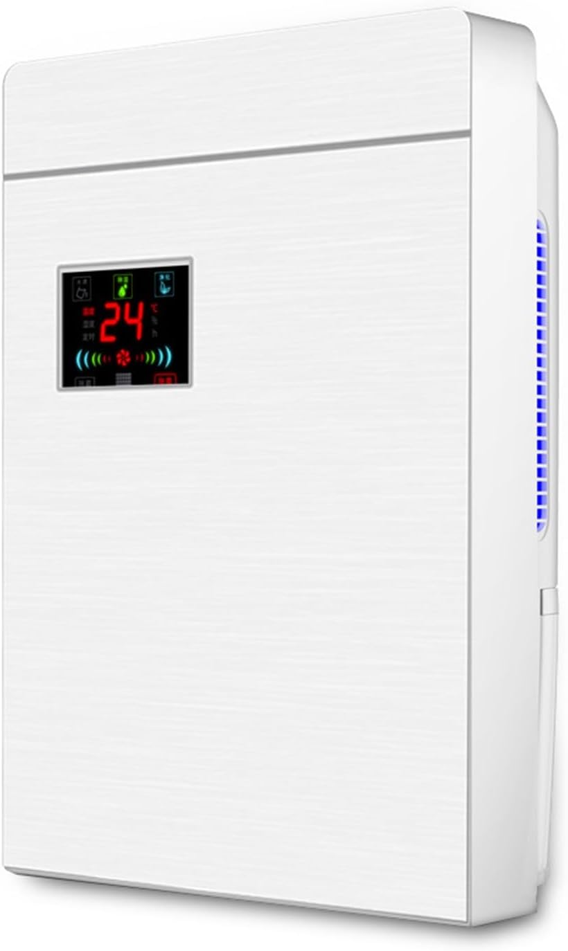 Déshumidificateur Domestique, Réservoir D'eau de 1.8 L avec Arrêt Automatique, Réglage de La Minuterie, Mode Nuit