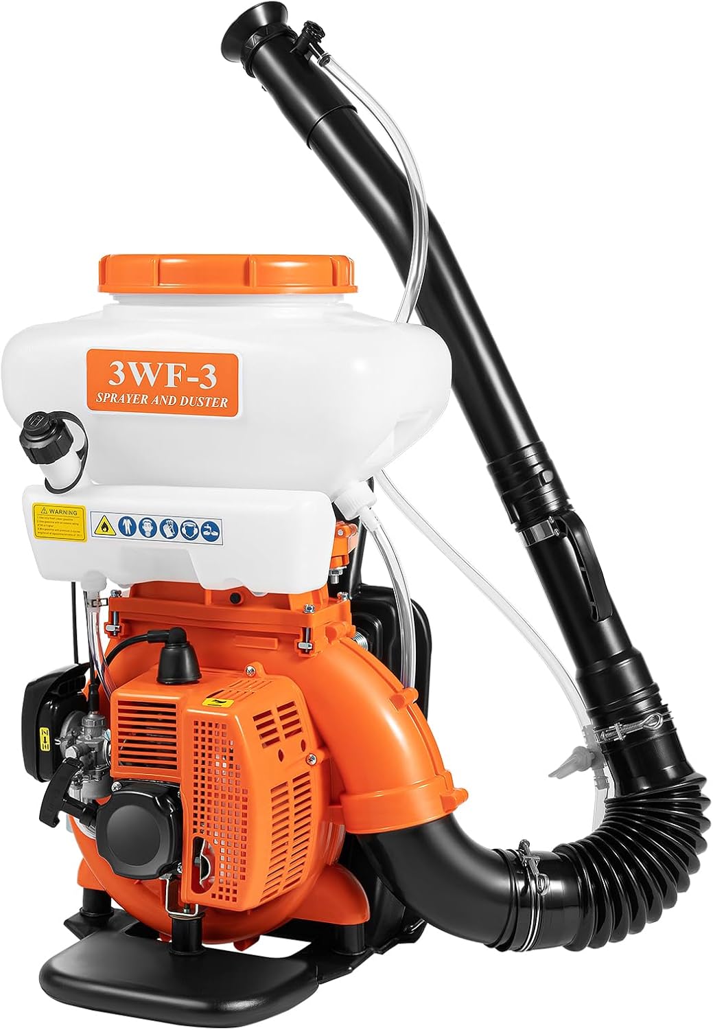 3WF-3 Pulvérisateur à essence 2 temps avec réservoir d'eau de 14 l, pulvérisateur moteur 41,5 cm3, pulvérisateur à dos, pour plantes de jardin