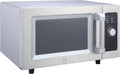 METRO Professional Four à Micro-ondes GMW1125-K, Acier Inoxydable, 51.1 x 43 x 31.1 cm, 1000 W, 25 L, Commande mécanique, Minuterie à Bouton Rotatif