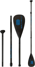 Brunelli Carbon Hybrid Paddle SUP Paddle SUP Paddle 3 pièces réglable 180-220 cm Anti-torsion