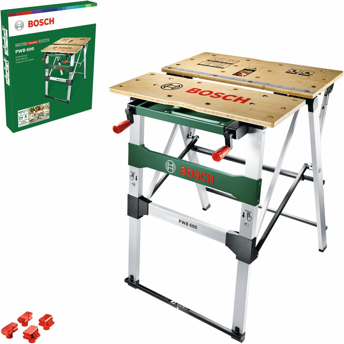 Bosch établi PWB 600 (4 mâchoires, Carton, capacité de Charge Maxi : 200 kg)