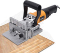 Machine à mortaise multifonctionnelle, rabot à mortaise plate 760 W, kit de joinerie en bois, angle réglable à 90°