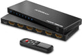Switch 2.1 HDMI 4K 120Hz, AVIDGRAM 8K HDMI Commutateur 5 entrées 1 Sortie, 5 Port Selector Box avec IR Télécommande Soutien 48Gbps HDCP 2.3 HDR10+