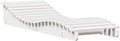 vidaXL Chaise Longue, Transat de Patio, Lit de Repos de Jardin, Bain de Soleil Piscine Terrasse Balcon, Moderne, Blanc Bois Massif de Pin