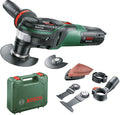 Bosch Outil Multifonctions PMF 350 CES (3 lames, plateau de ponçage, 6 feuilles abrasives, coffret, 350 W, pour accessoires Starlock et StarlockPlus)