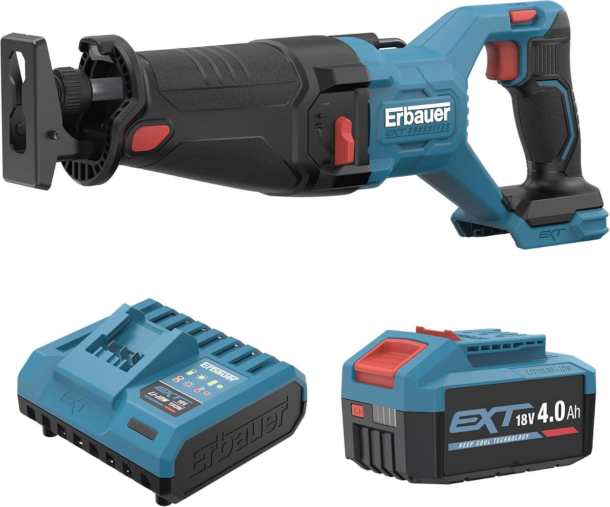 Erbauer ERI1089RSP Scie sabre sans fil 18V 4Ah brushless