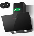 TopStrong Hotte Aspirante 60cm, 800m³/h Hotte de Cuisine inclinée Silencieuse