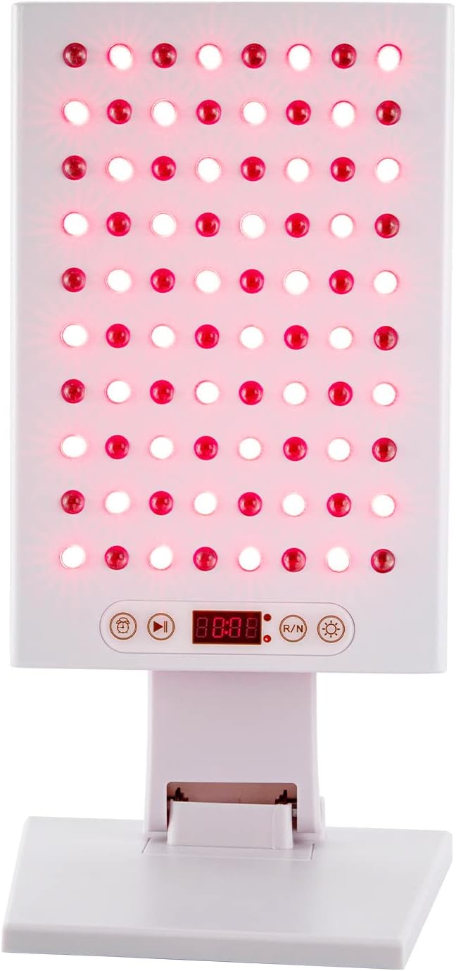 Appareil de lumière rouge avec 80 LED à double puce, proche infrarouge pour le soulagement du corps et la santé de la peau