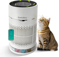 Purificateur d'air pour chats avec balle interactive, filtre HEPA pour poils d'animaux et odeurs, sortie d'air à 360° pour petites pièces, chambres