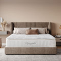 Vesgantti Pillowtop Matelas 90x200-Épaisseur 26cm-Superieur Matelas de Lit d'Adulte -Matelas à Ressorts ensachés-7 Zones de Confort Mousse Mémoire