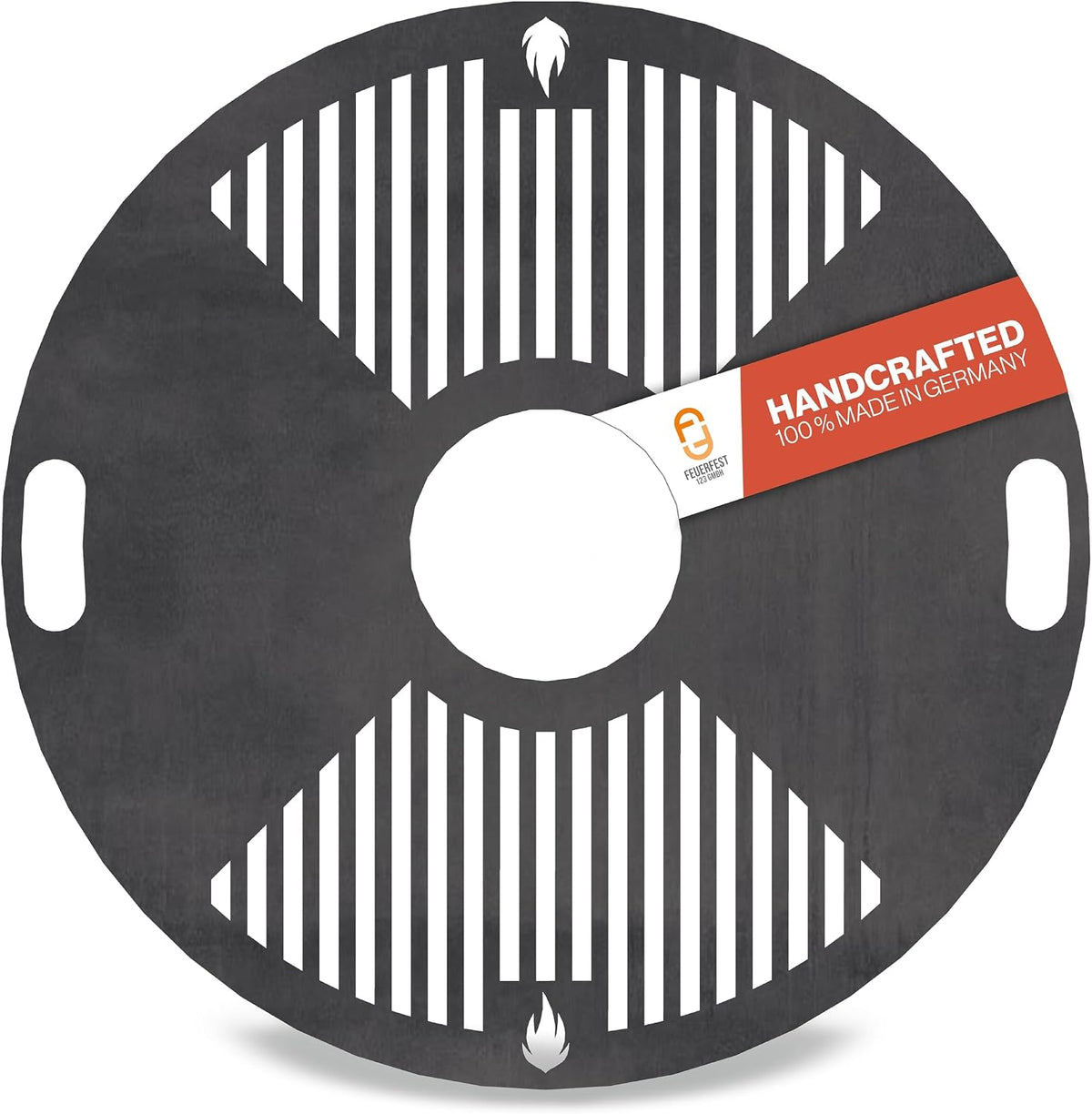 Plaque de cuisson ronde ignifuge - Diamètre: 60 cm - Acier à grains fins - Plaque de plancha 4 mm - Accessoire de barbecue