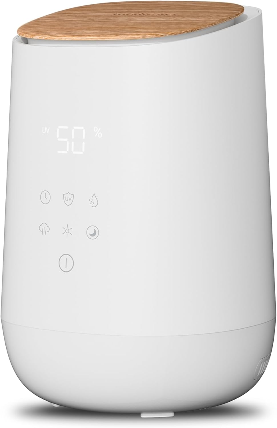 medisana AH 680 Humidificateur d'air, nébuliseur à ultrasons, avec fonction minuterie pour chambre à coucher et salon, mode sommeil silencieux